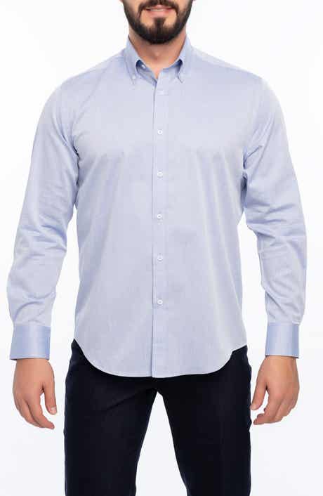 VELLAPAIS Avalon Slim Fit Cotton Dress Shirt
