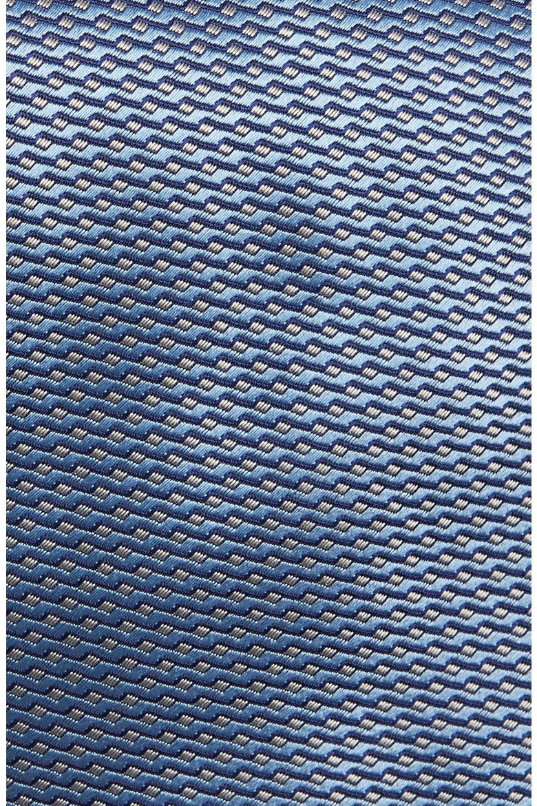 Geometric Silk Tie, Alternate, color, DARK BLUE
