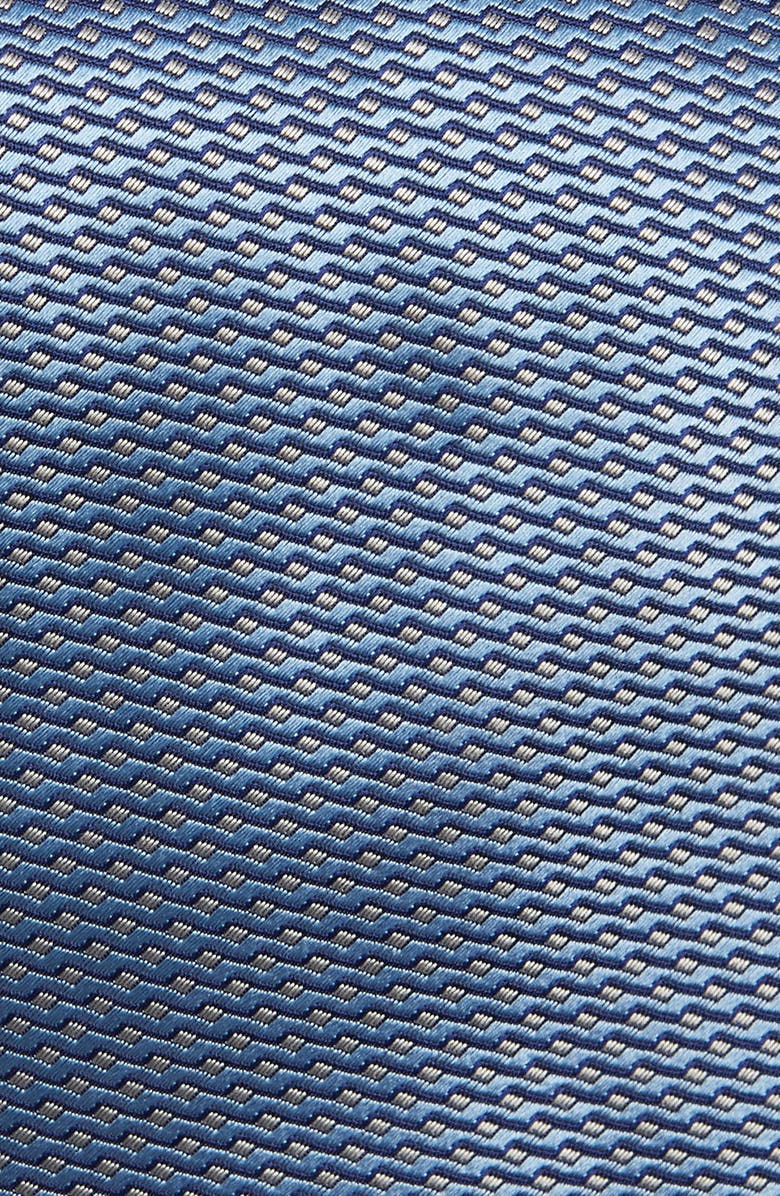 Eton Geometric Silk Tie, Alternate, color, Dark Blue