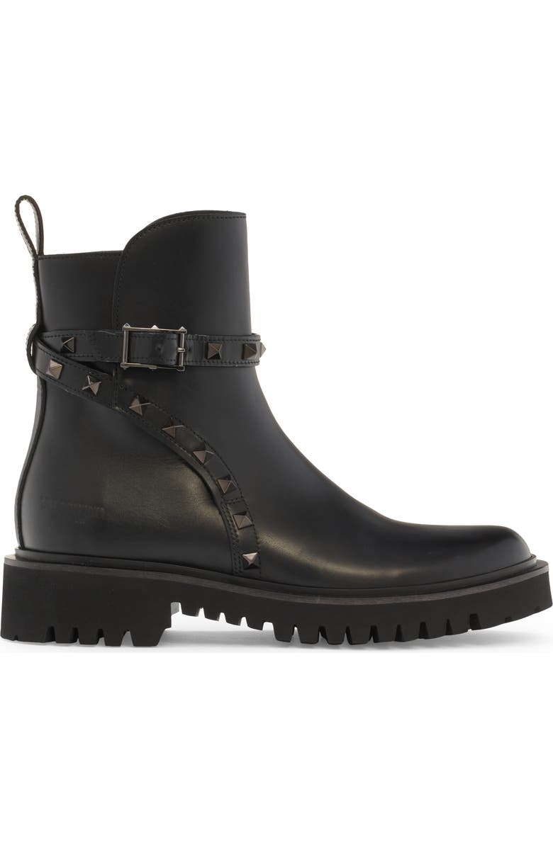 Valentino Garavani Rockstud Combat Boot, Alternate, color,