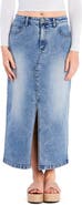 HINT OF BLU Split Hem Denim Midi Skirt
