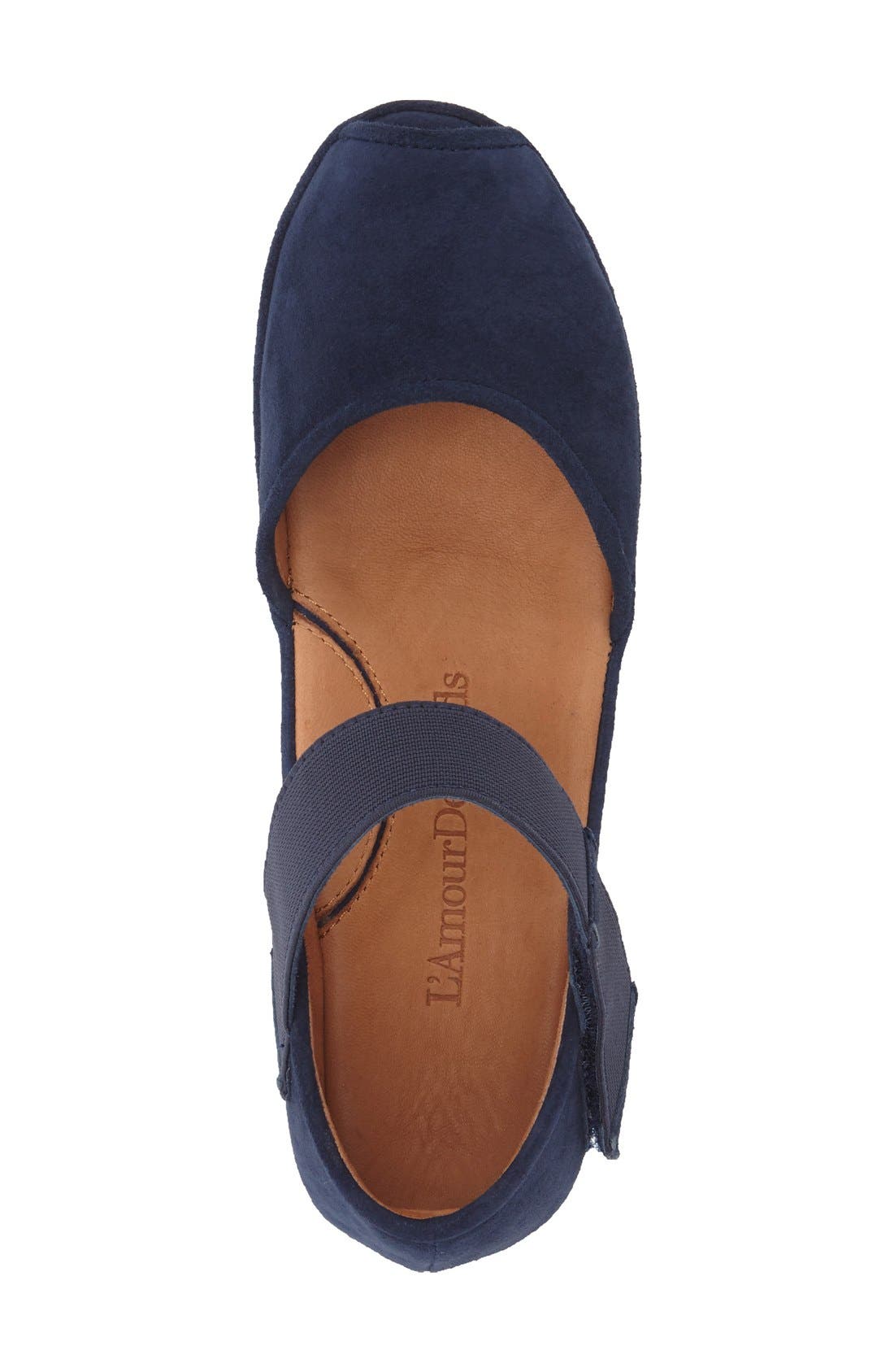 Amadour Platform Sandal, Alternate, color, NAVY/ BLACK SUEDE LEATHER