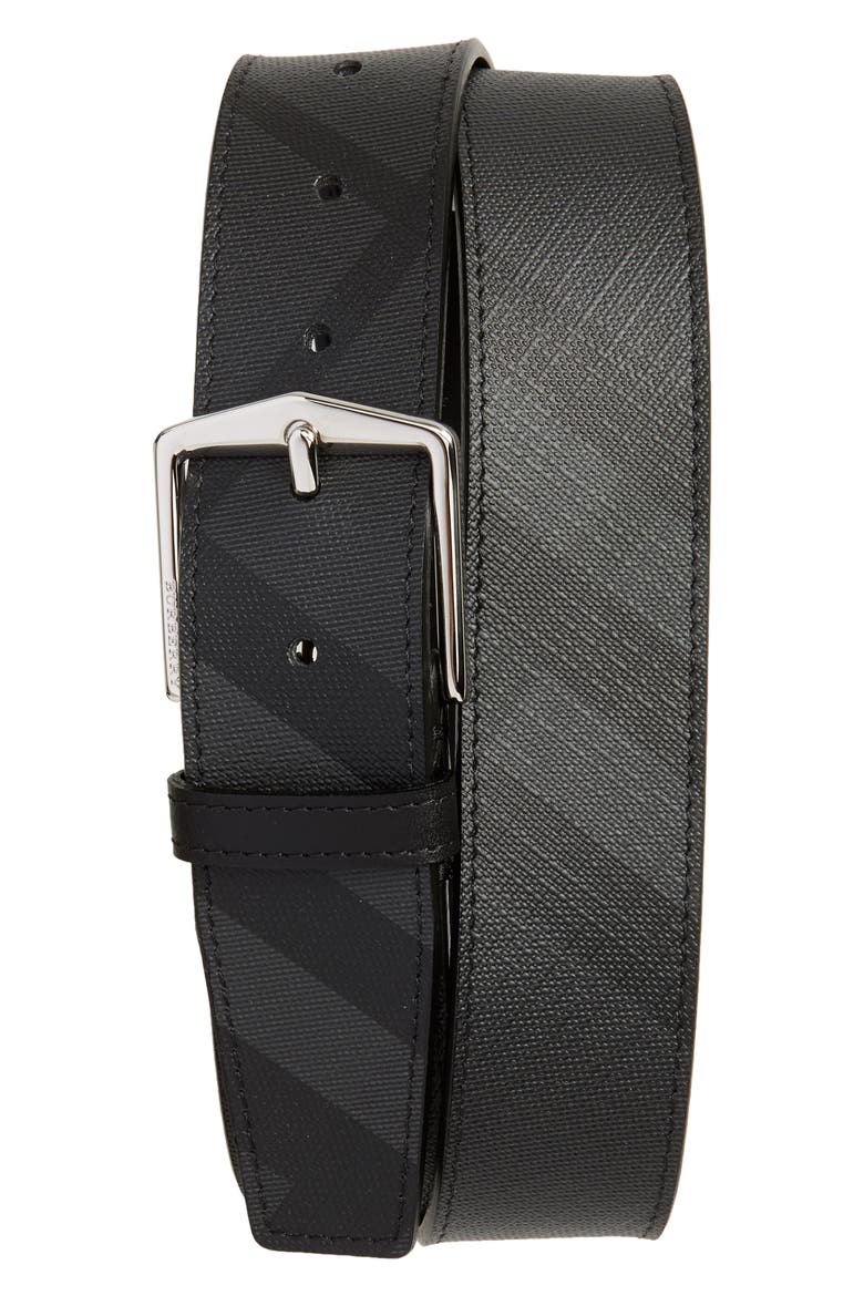 Check Belt, Main, color, CHARCOAL/ BLACK