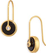 Madewell Stone Inlay Coin Earrings