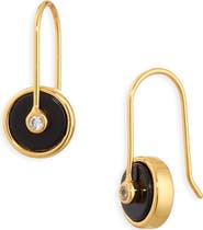 Madewell Stone Inlay Coin Earrings
