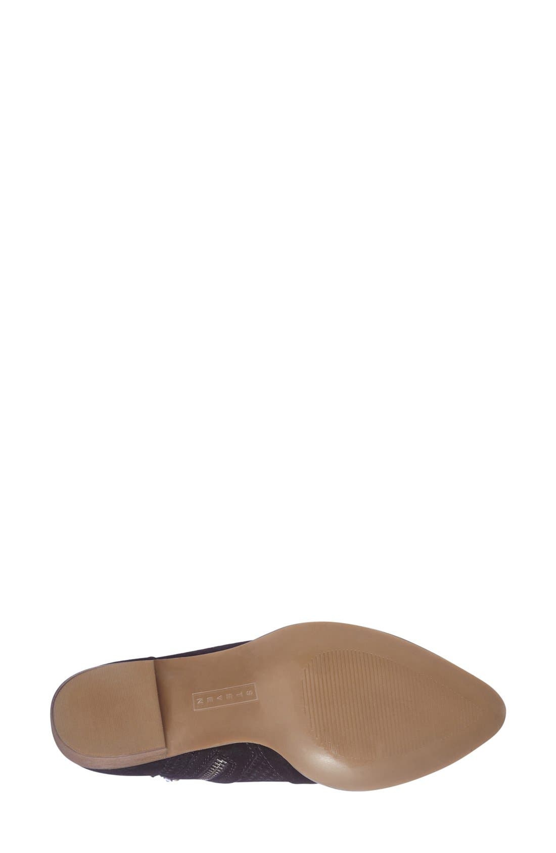 Steven by Steve Madden 'Dalyy' Perforated Bootie, Alternate, color, BLACK SUEDE