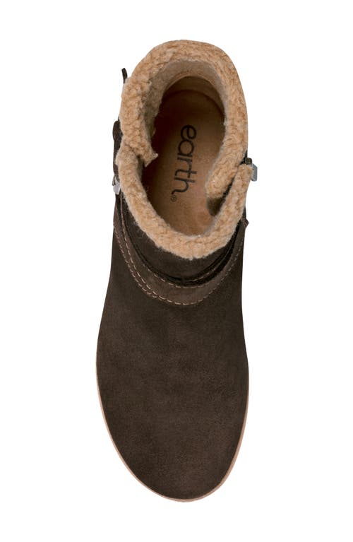 Earth ® Hutton Water Repellent Faux Fur Lined Bootie In Brown