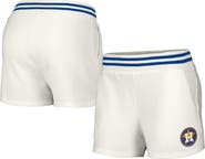 LUSSO Women's Lusso  White Houston Astros Maeg Tri-Blend Pocket Shorts