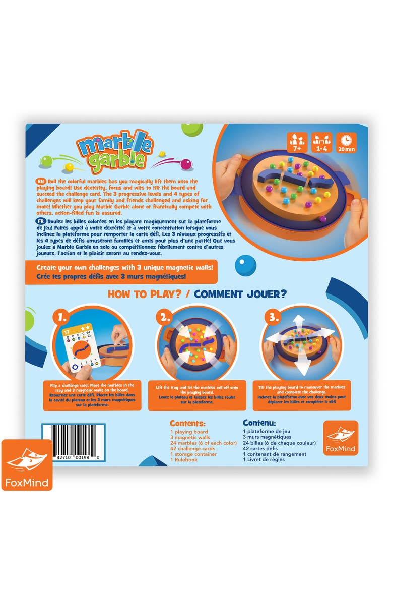 Marble Garble Family Dexterity Game, Alternate, color, Multicolored
