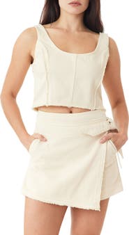 Habitual Fray Crop Denim Tank