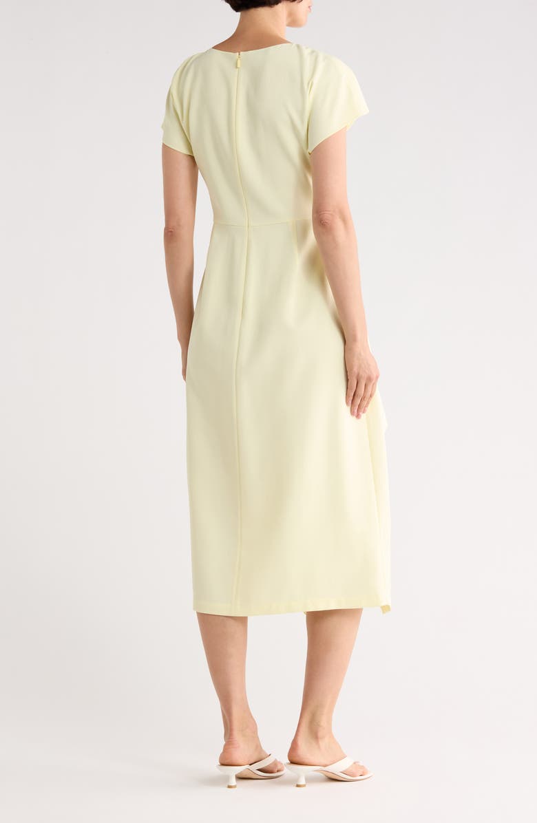 Lafayette 148 New York Short Sleeve Side Tie Faux Wrap Dress, Alternate, color,