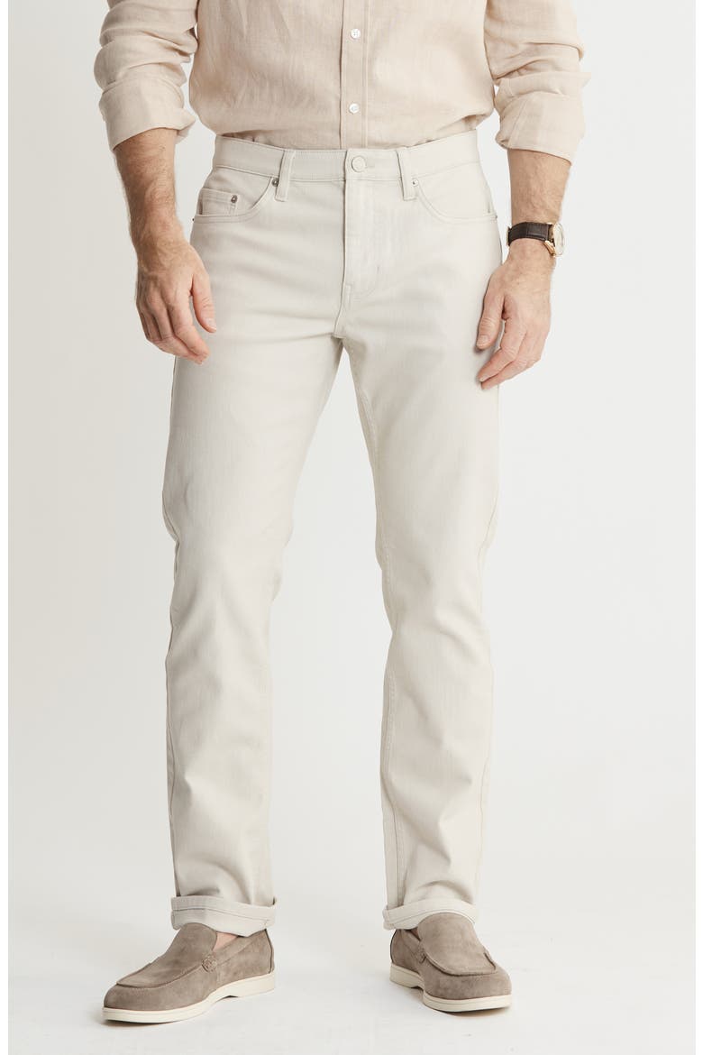Bowery Straight Leg Denim Pants, Main, color, STONE