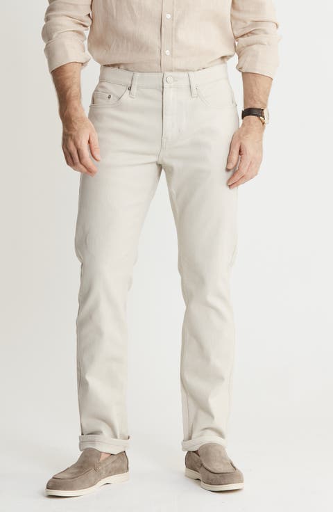 Bowery Straight Leg Denim Pants (Stone)