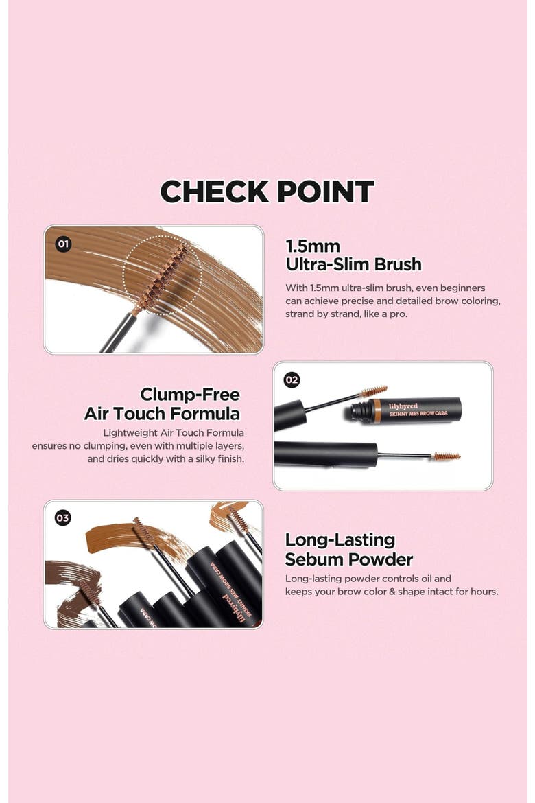 Skinny Mes Brow Mascara, Alternate, color, #03 Dark Brown