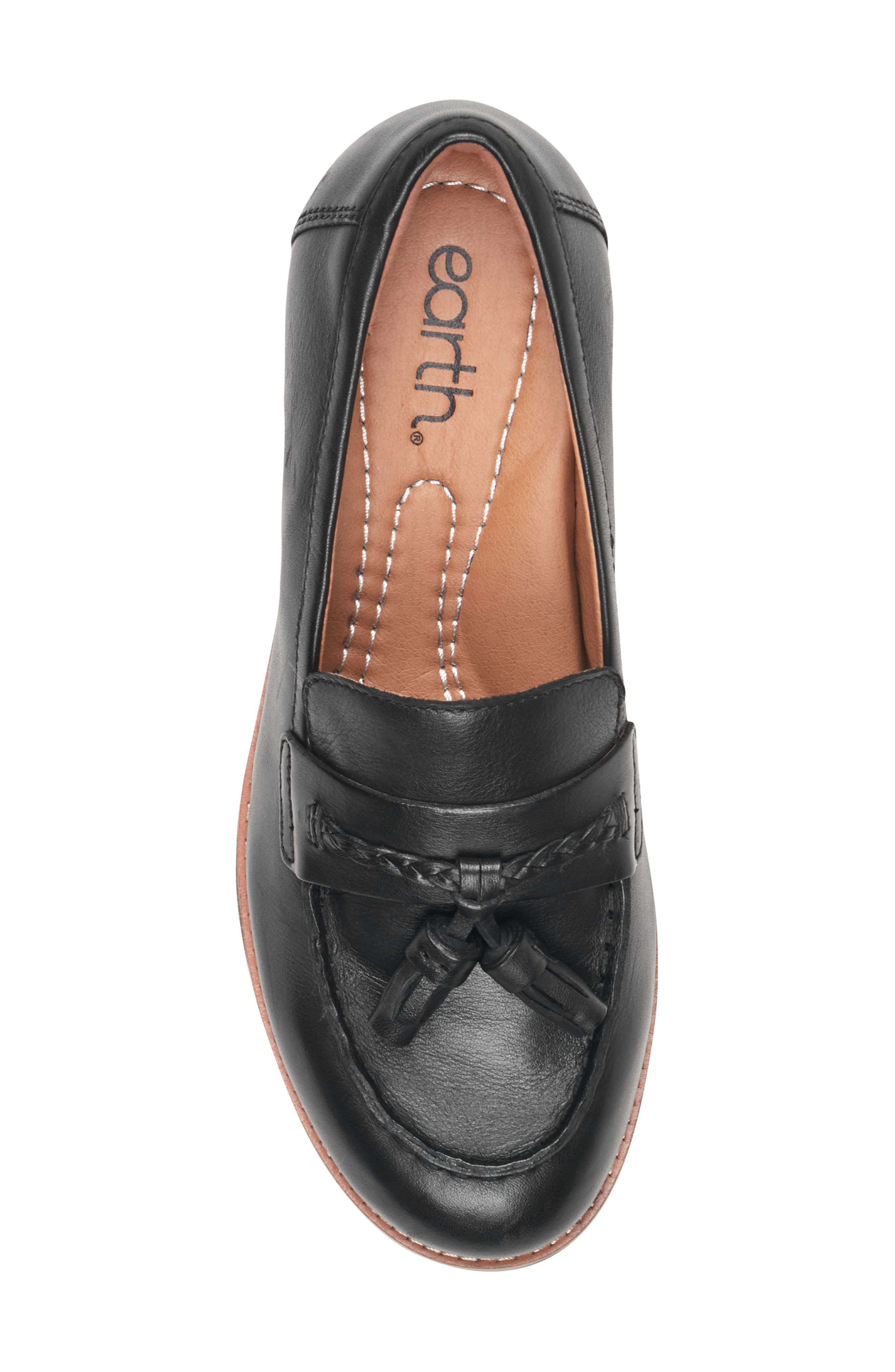 Elinna Tassel Loafer, Alternate, color, BLACK