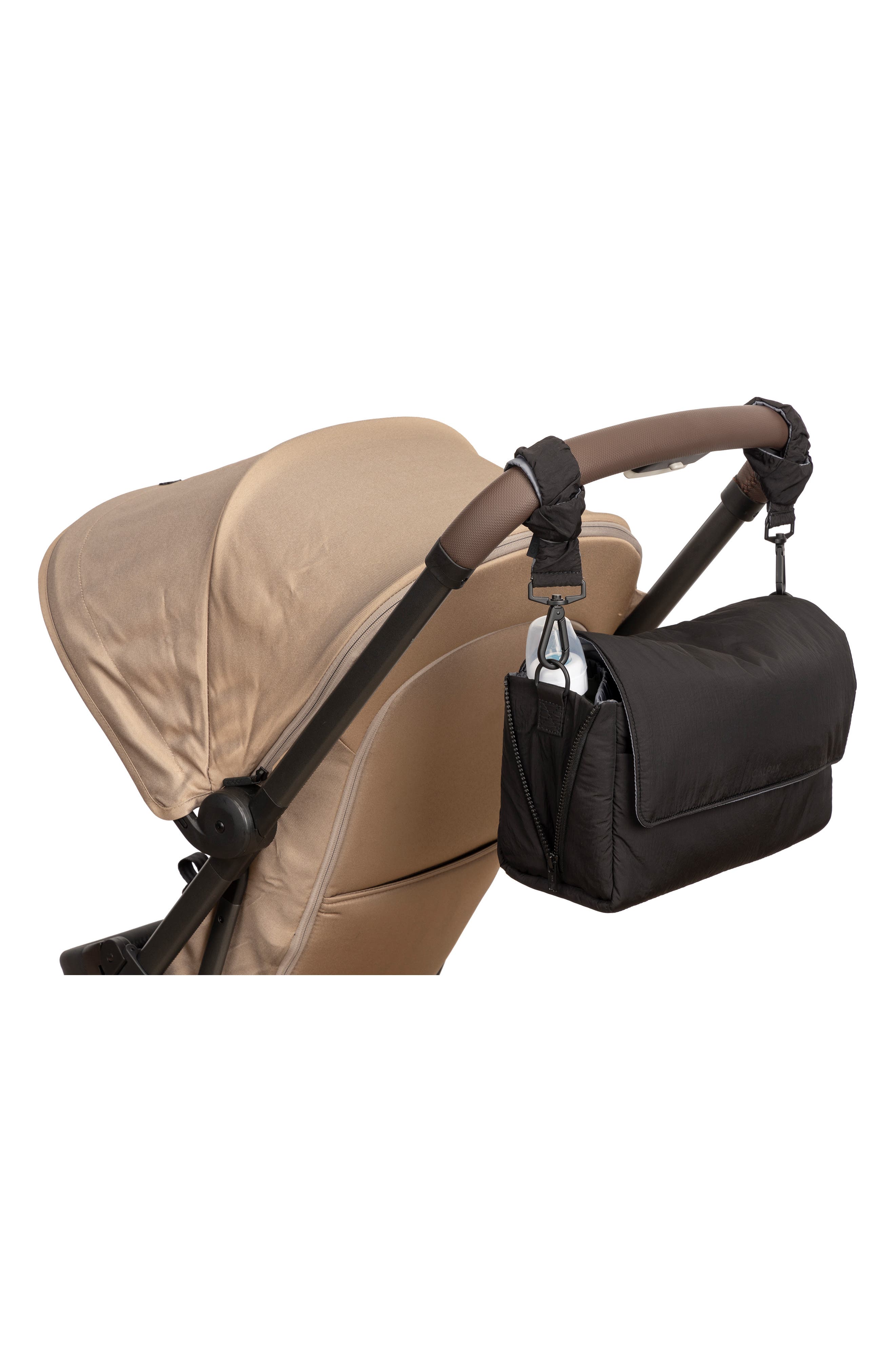 CALPAK Convertible Stroller Caddy Crossbody Bag, Alternate, color, Black