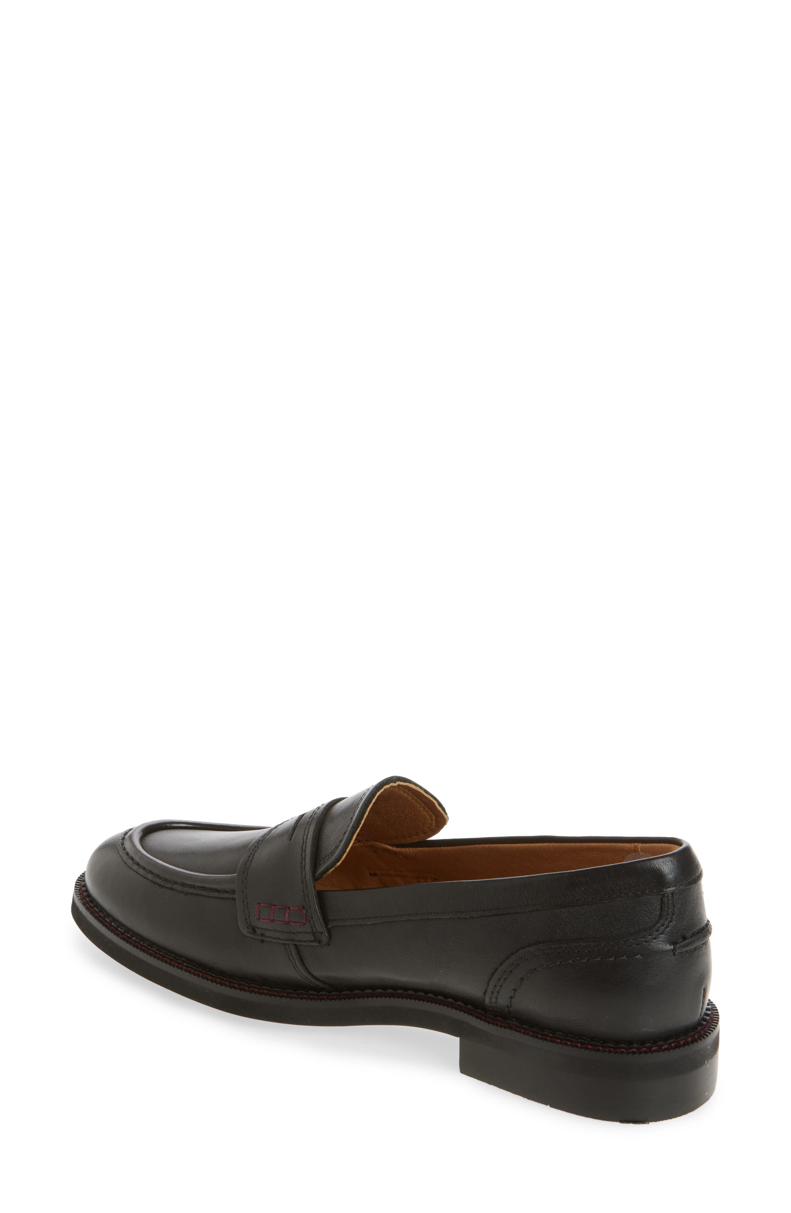 Deva Penny Loafer, Alternate, color, BLACK