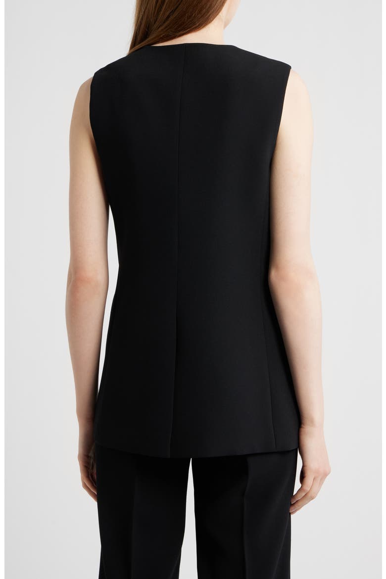 Kim Button Knit Vest, Alternate, color, BLACK
