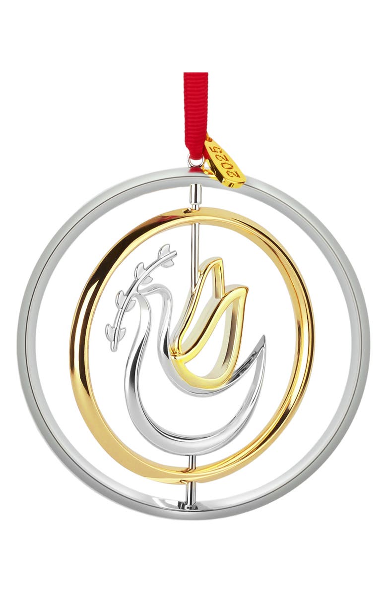 Nambé 2025 Annual Dove of Peace Ornament, Alternate, color, 