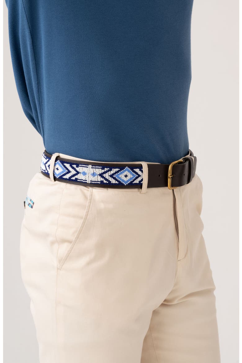 Maasai Beaded Belt, Alternate, color, PURPLE/WHITE
