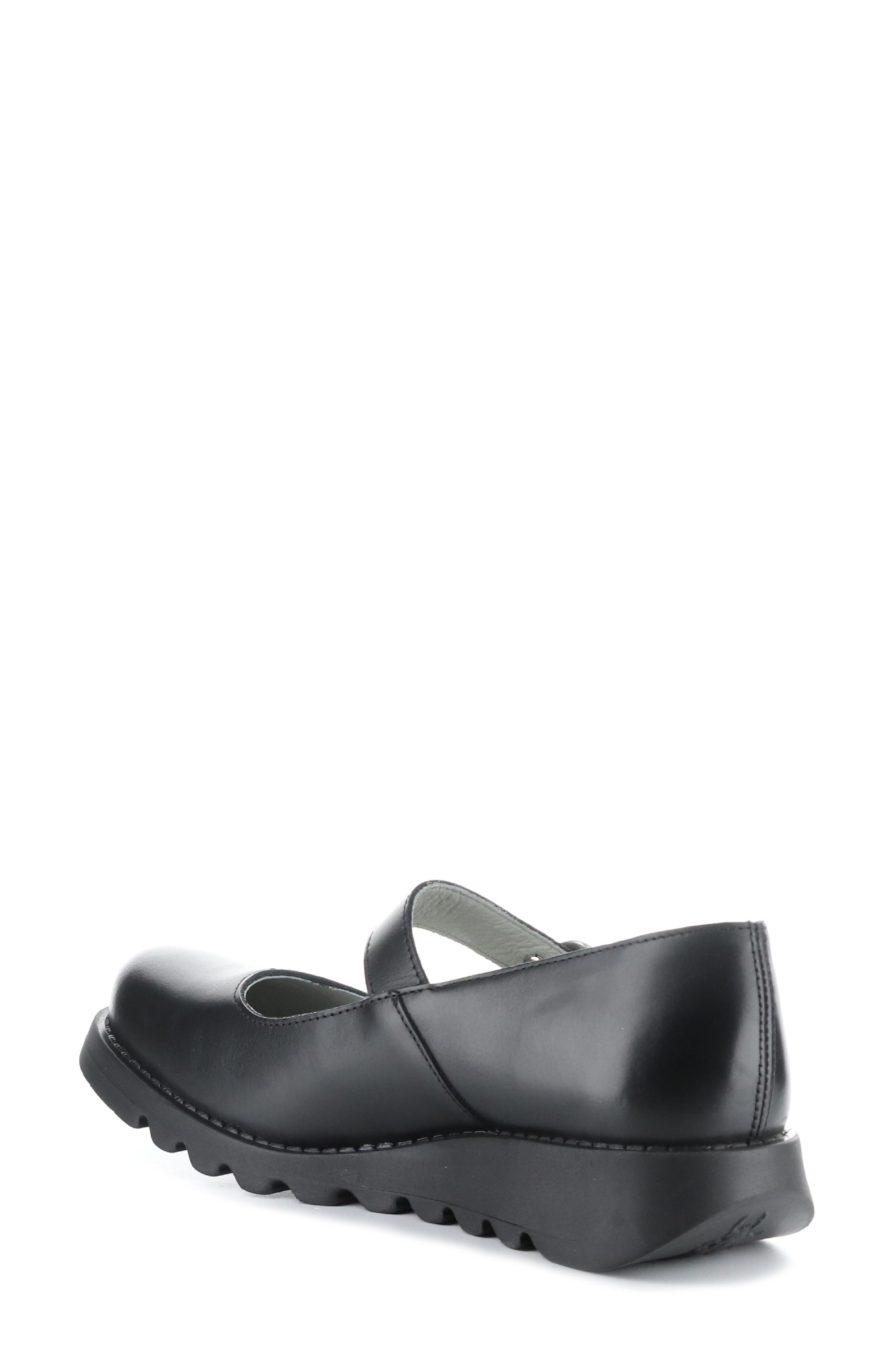 Fly London Samp Mary Jane Loafer, Alternate, color, Black Rug