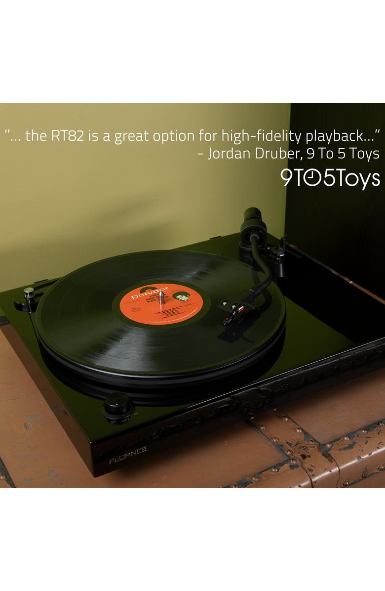 Fluance Reference High Fidelity Vinyl Turntable Record Player Ortofon Cartridge, Alternate, color, Piano Black