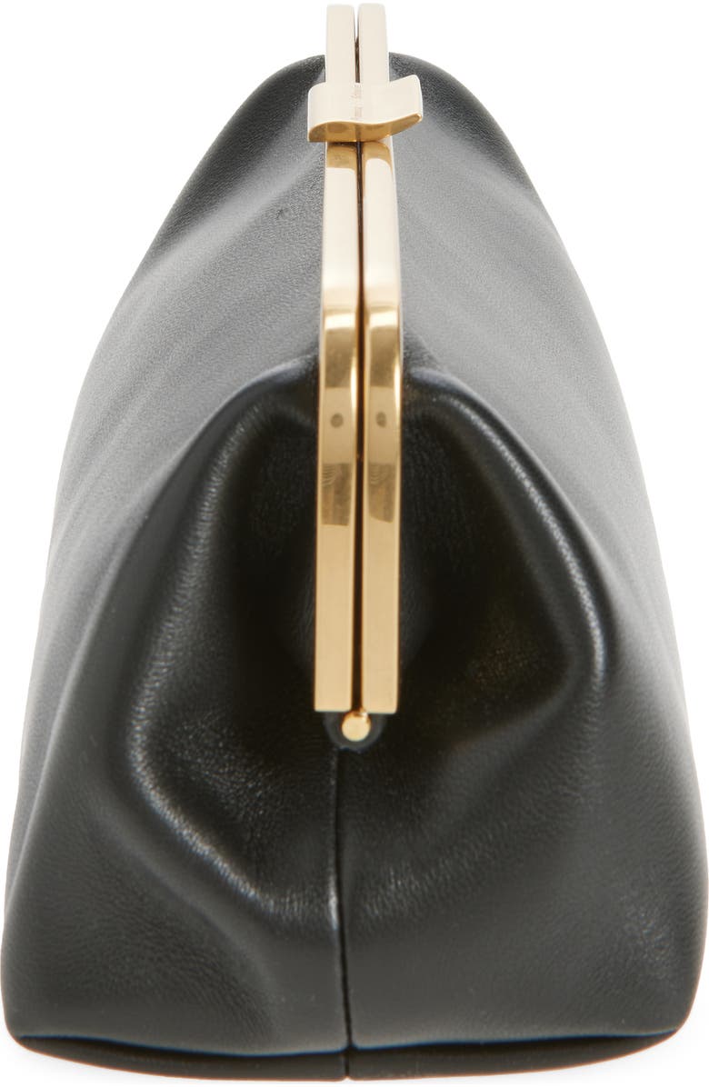 Proenza Schouler Armory Leather Clutch, Alternate, color, Black