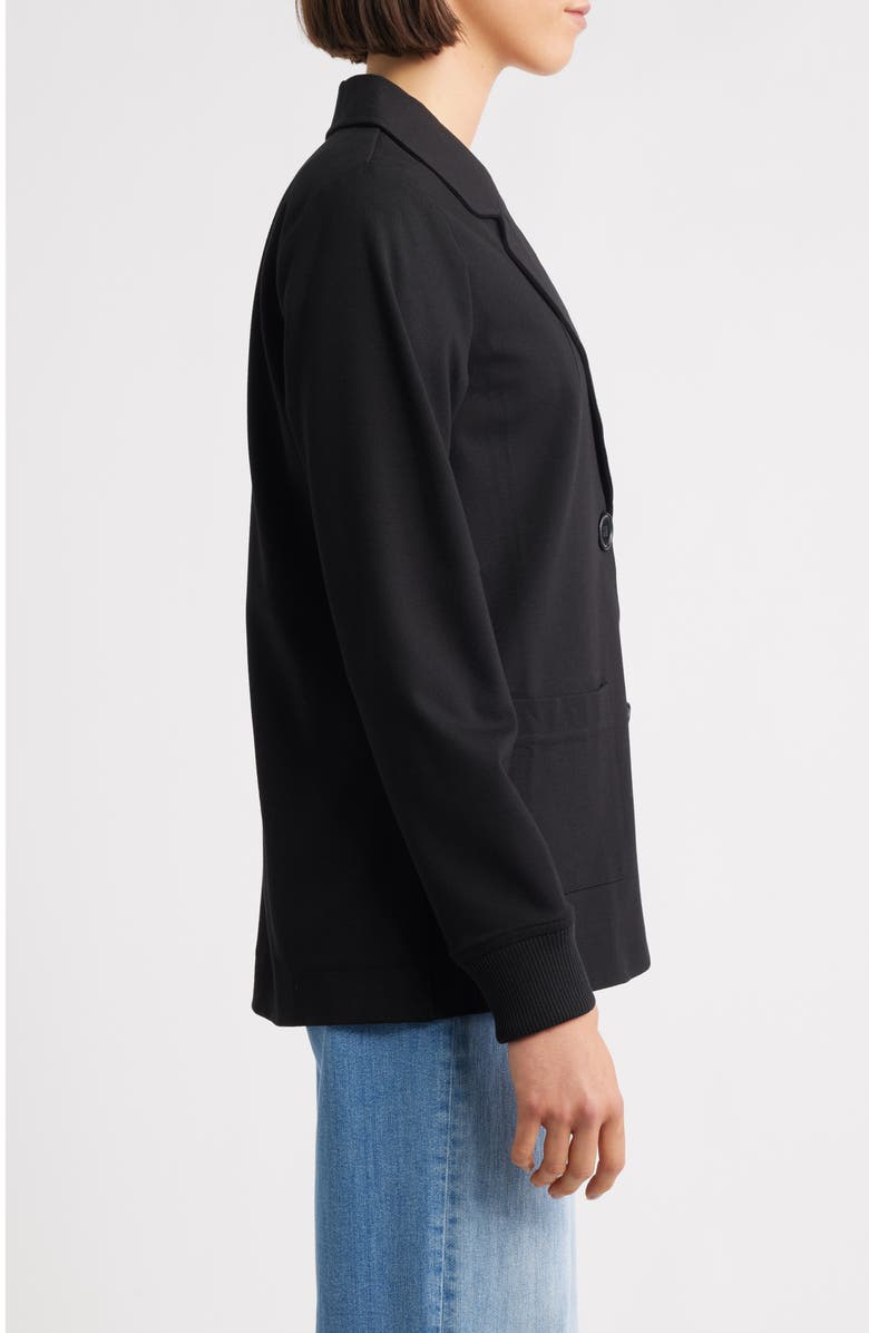 CITY BLUES Knit Blazer, Alternate, color, Black