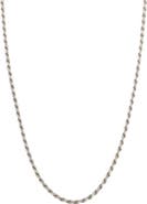 Serge DeNimes Silver Rope Necklace