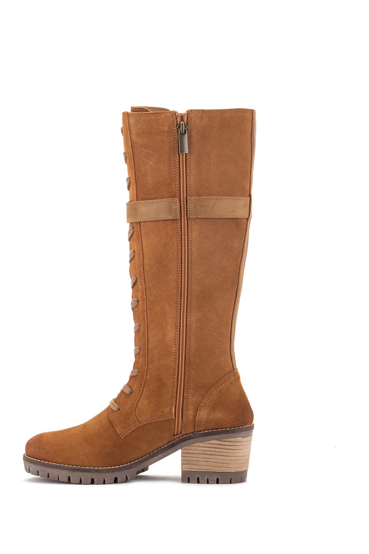 VINTAGE FOUNDRY Naomi Suede Lace-Up Boot, Alternate, color, Tan