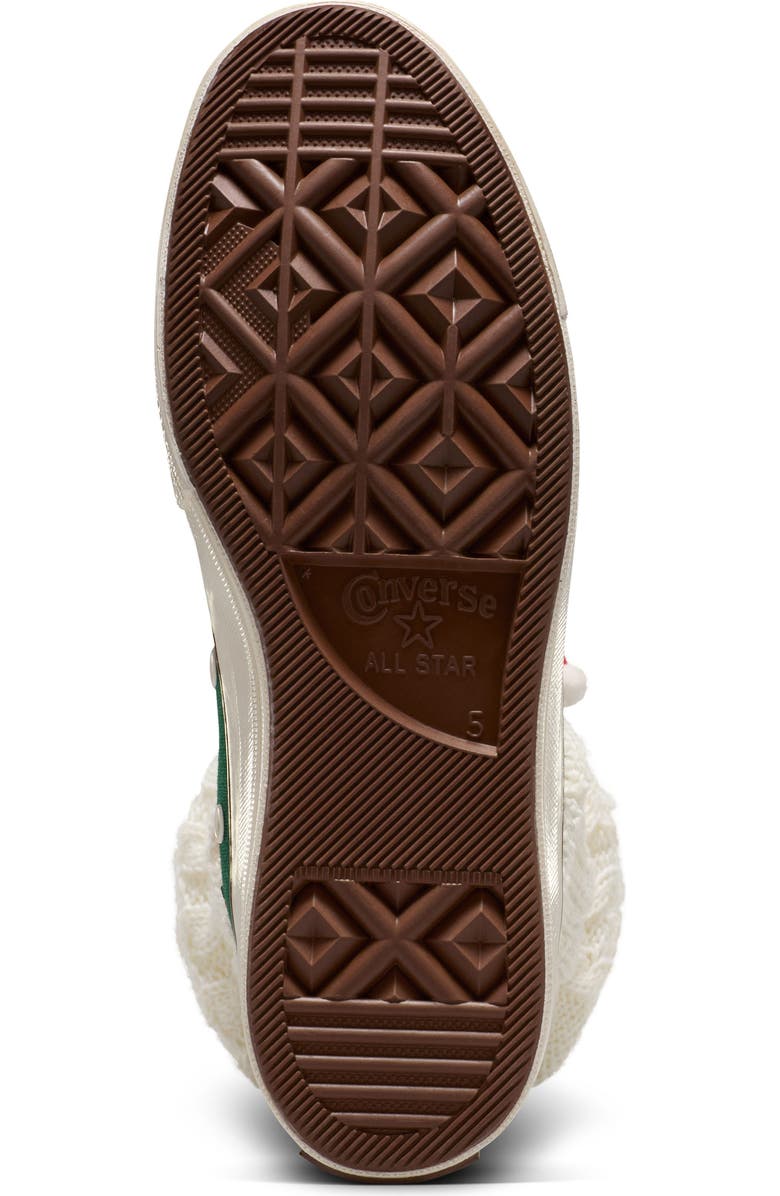 Converse Gender Inclusive Chuck 70 X-Mas Gingerbread Sneaker & Leg Warmers Set, Alternate, color,