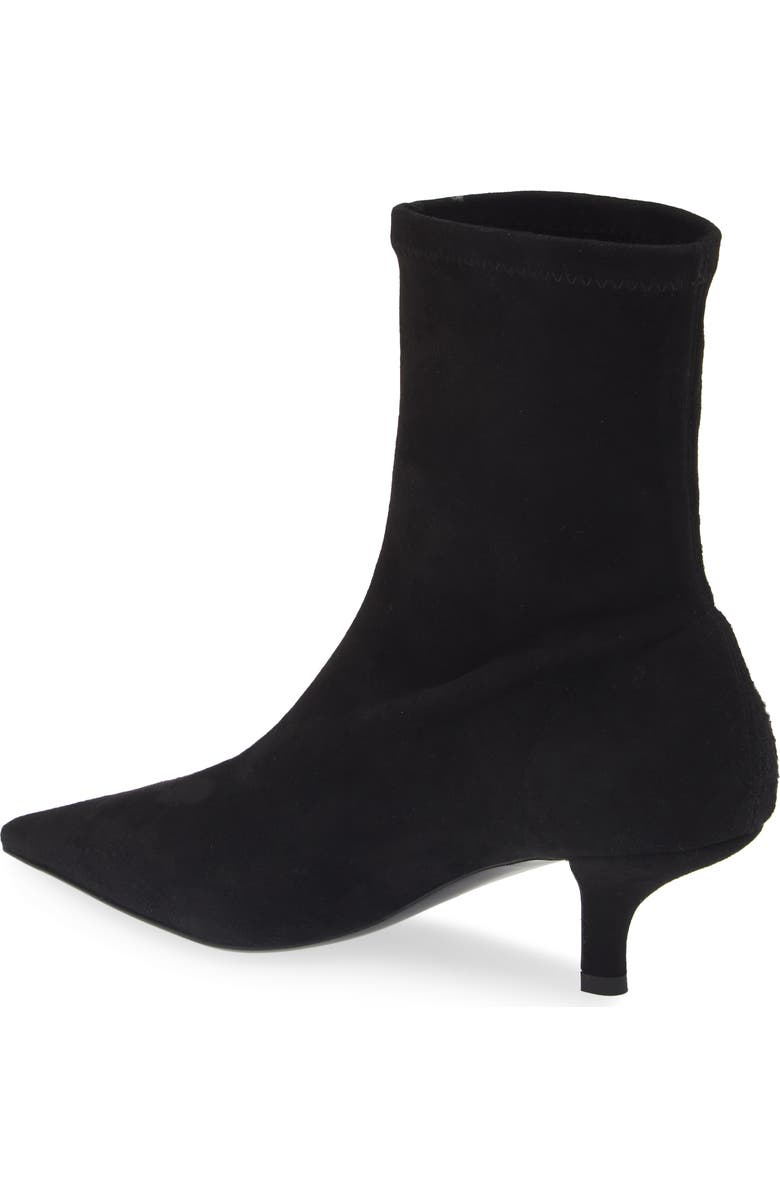 TOTEME Pointed Toe Sock Bootie, Alternate, color, Black