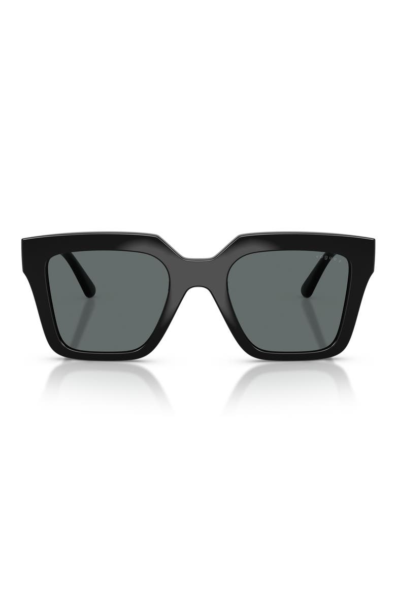 VO5690S 49mm Polarized Square Sunglasses, Main, color, BLACK / DARK GREY POLAR
