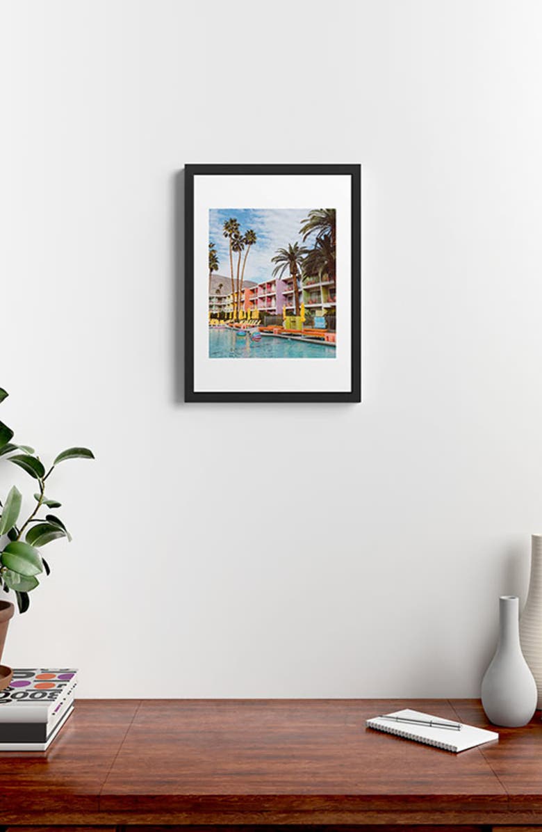 Deny Designs Palm Springs Pool Day VII Framed Art Print, Alternate, color, 