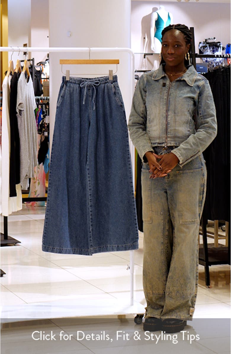 Levy Pull-On Wide Leg Jeans, sales video thumbnail