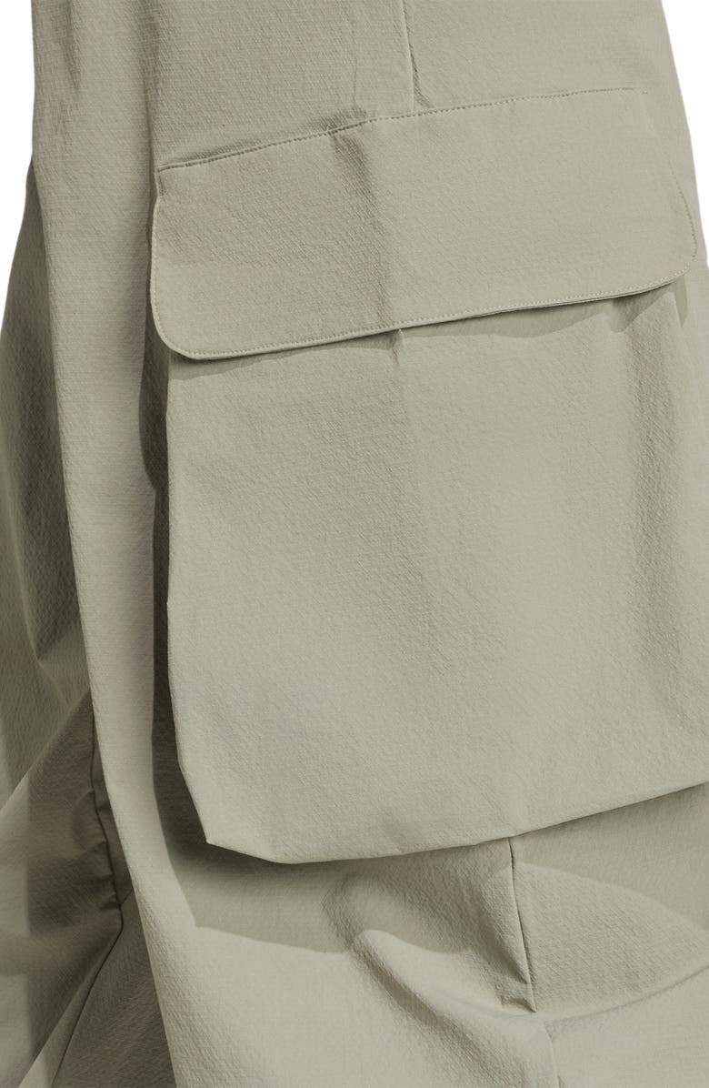 adidas Water Resistant Cargo Track Pants, Alternate, color, Silver Pebble