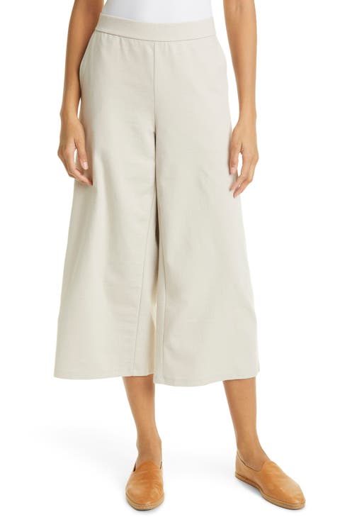 Crop Wide Leg Pants