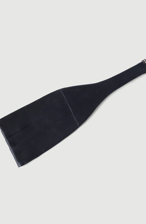 Silk and cotton satin cummerbund