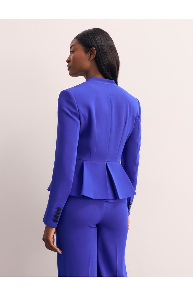 The Fold Clifton Clever Crepe Blazer, Alternate, color, Blue