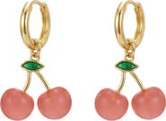 seree Harvest Cherry Jade stone charm earrings