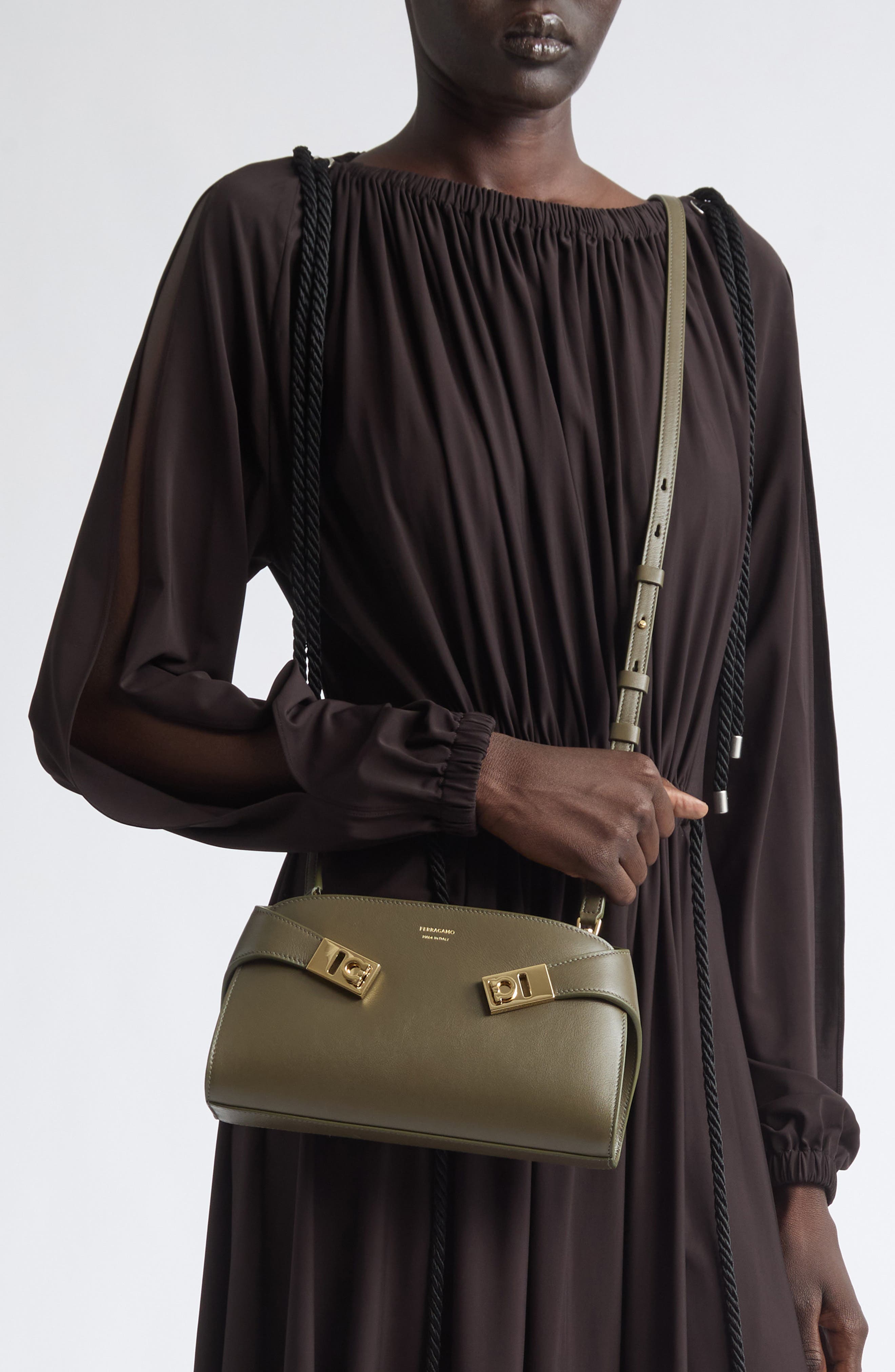 Hug Soft Leather Convertible Bag, Alternate, color, NEW OLIVE