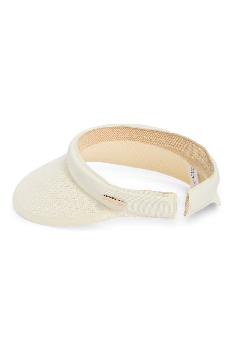 Straw Visor, Alternate, color, IVORY