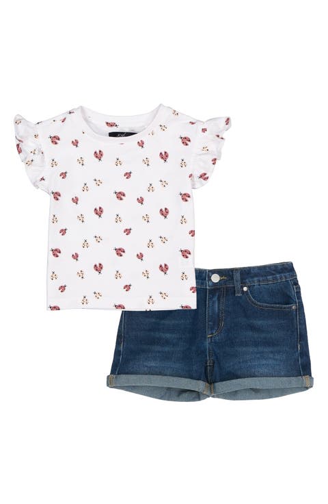 Flutter Sleeve T-Shirt & Shorts Set (Baby)