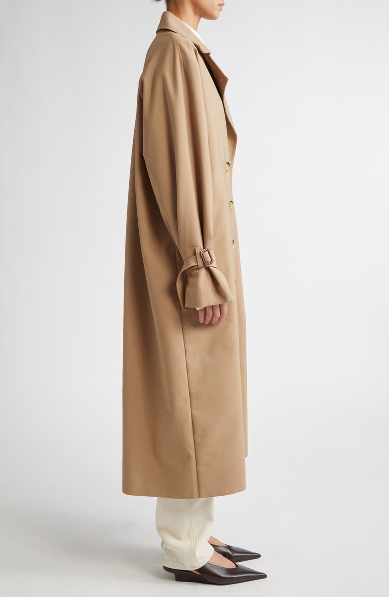 TOTEME Signature Trench Coat, Alternate, color, Khaki