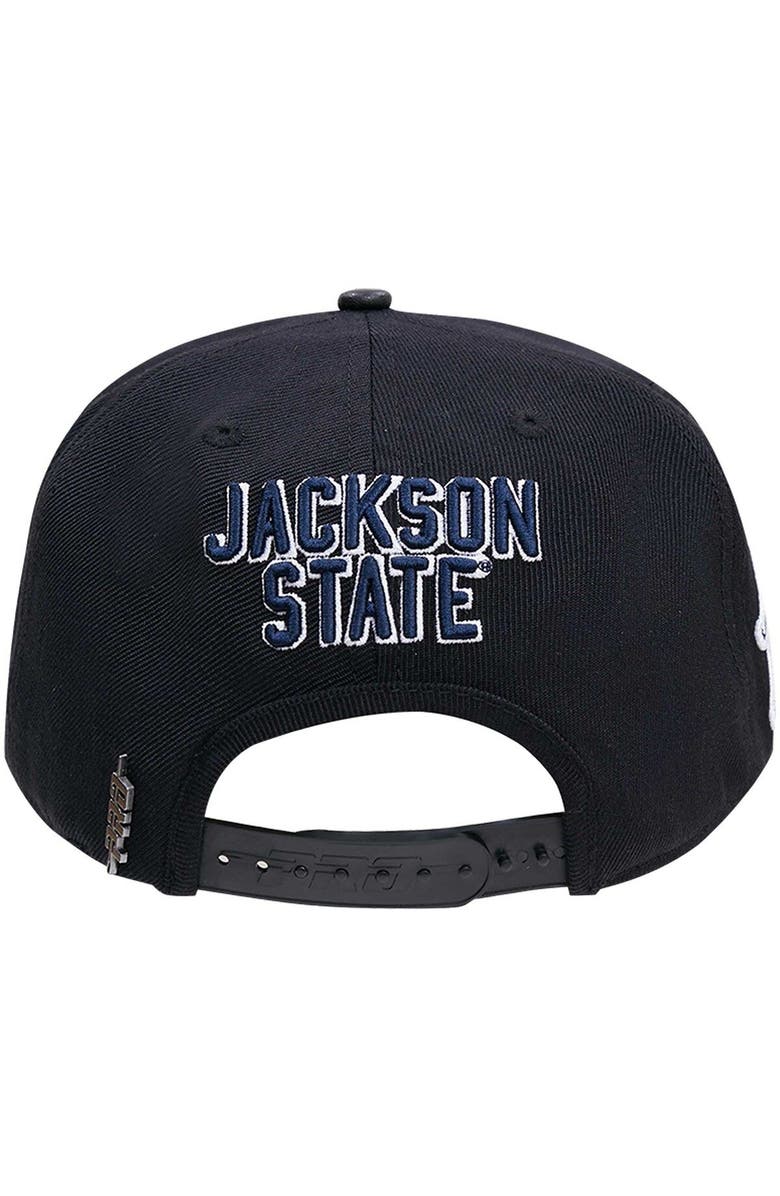 PRO STANDARD Men's Pro Standard Black Jackson State Tigers Arch Over Logo Evergreen Snapback Hat, Alternate, color, 