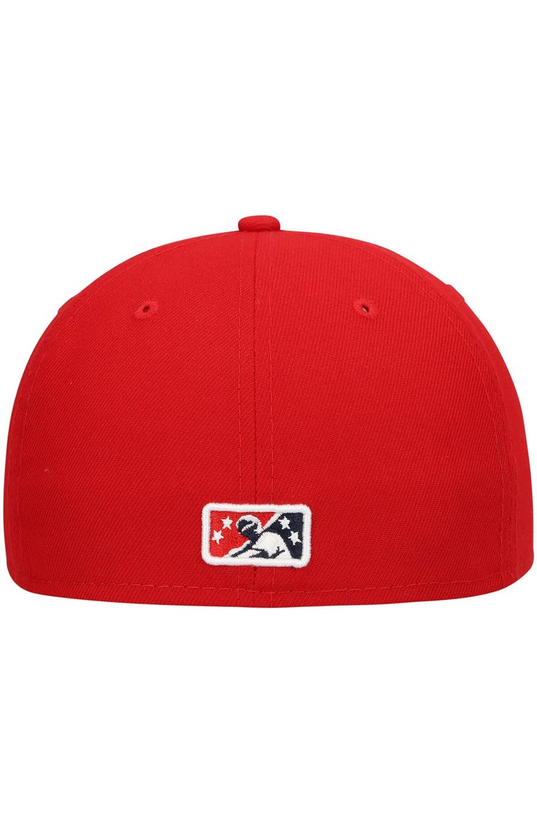 New Era Men's New Era Red Memphis Redbirds Authentic Collection Team Home 59FIFTY Fitted Hat, Alternate, color, Red