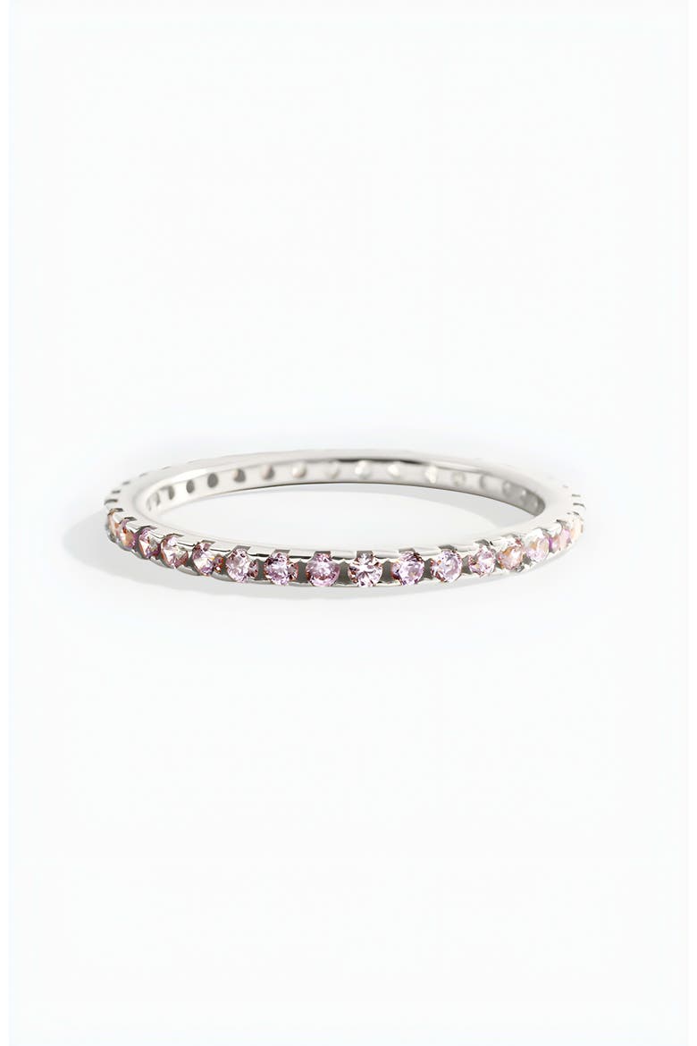 October Birthstone Eternity Stacking Ring, Alternate, color, 925 Sterling Silver