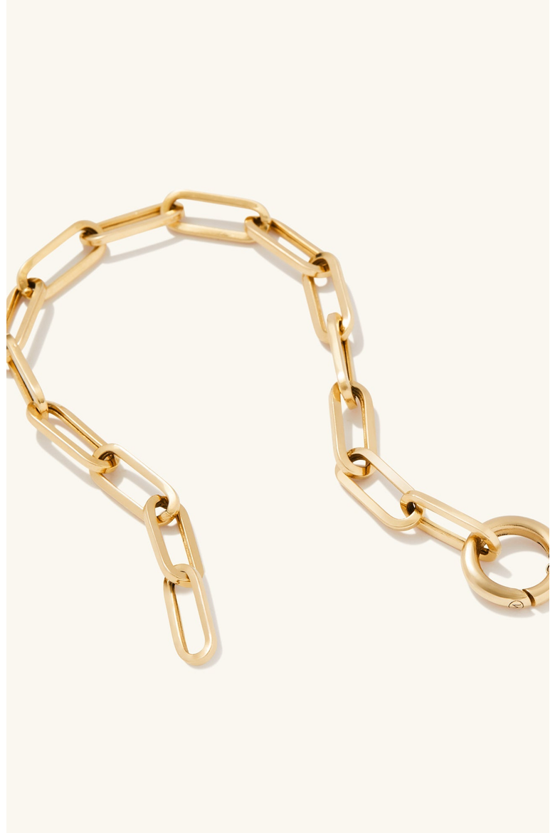 Paperclip Chain Charm Bracelet, Alternate, color, 18k Gold Vermeil