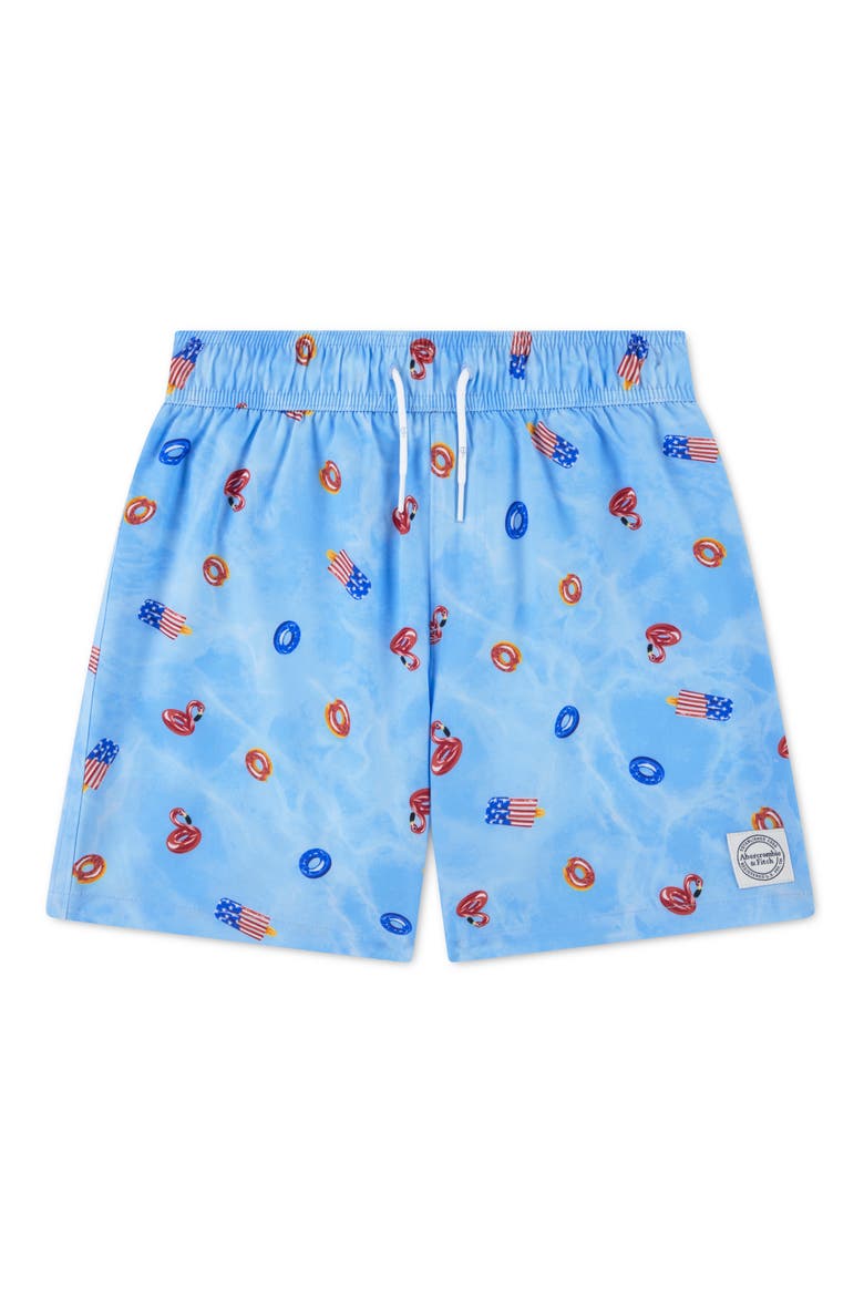 Kids' Core Swim Trunks, Main, color, BLISSFUL BLUE