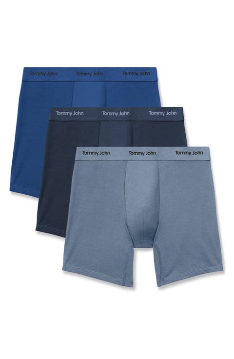 Men's 3-Pack Essential Second Skin Modal Blend Boxer Briefs